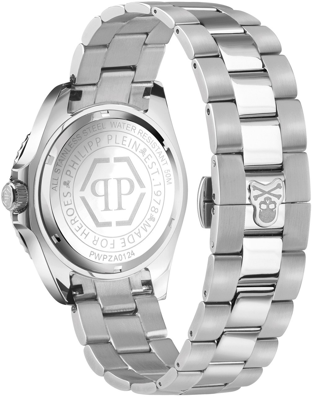Philipp Plein PWPZA0124 GMT-I Challenger Baguettes horloge Zwart