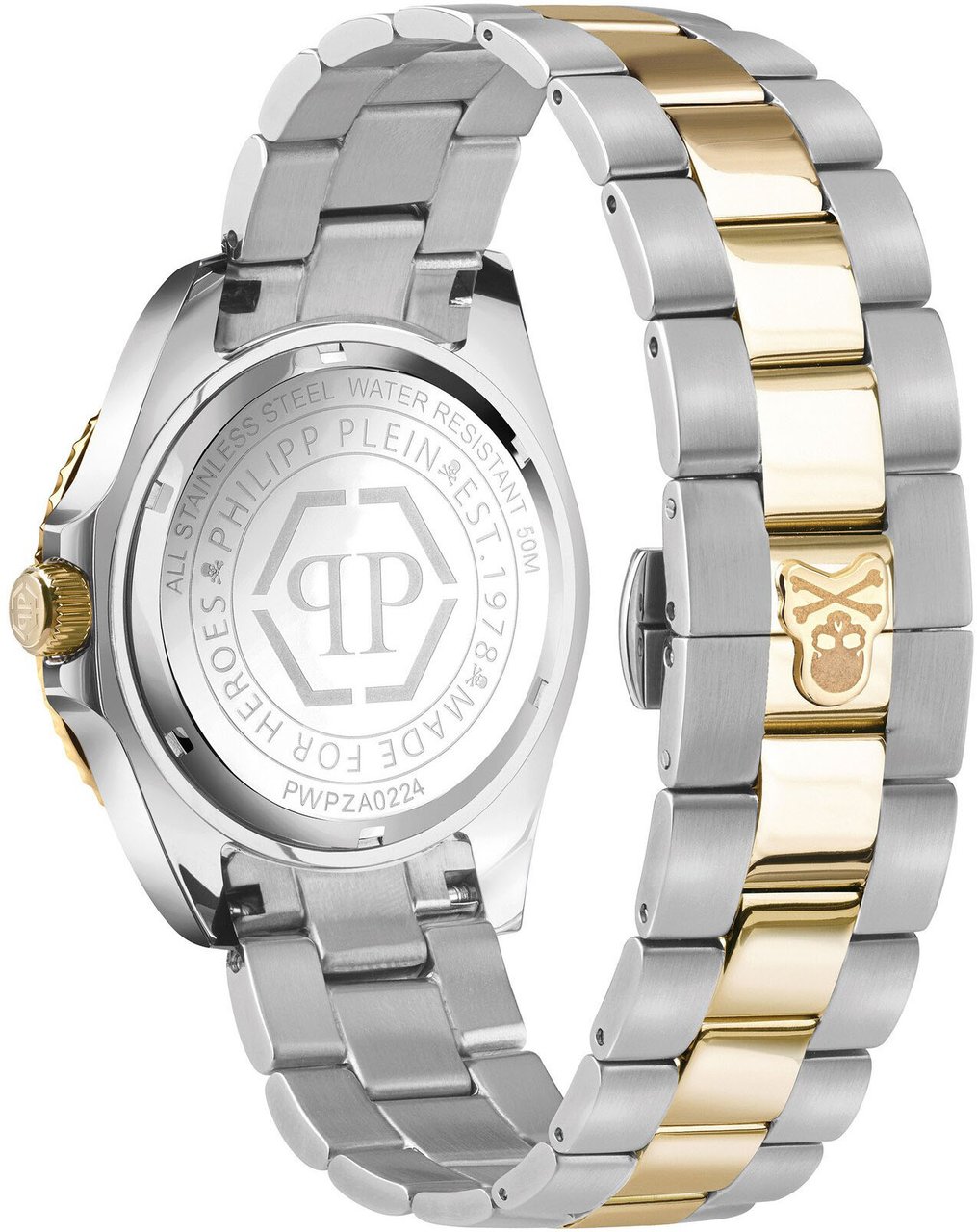 Philipp Plein PWPZA0224 GMT-I Challenger Baguettes horloge Groen