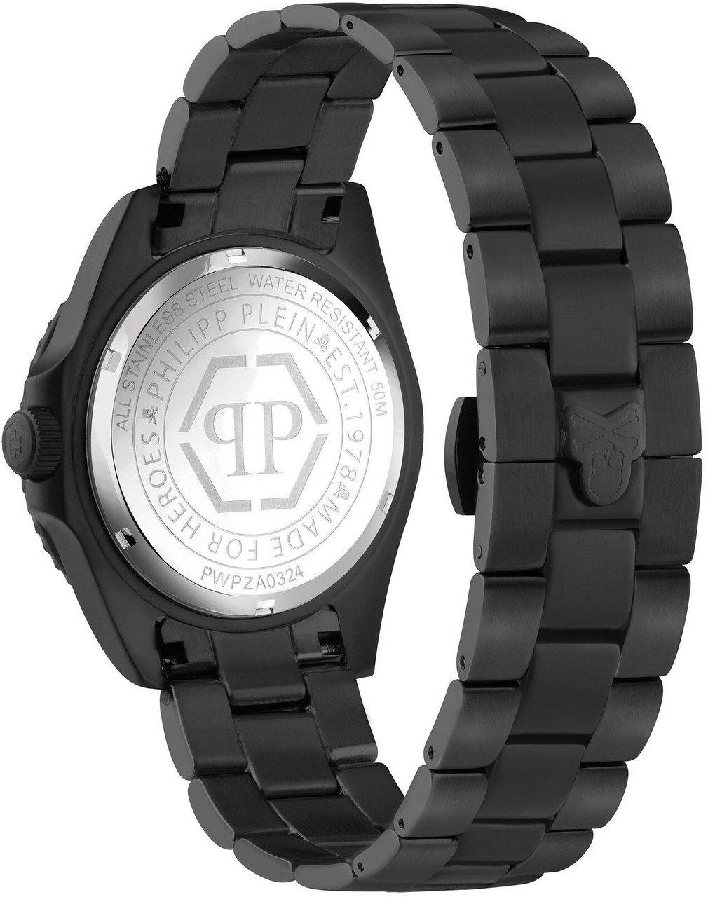 Philipp Plein PWPZA0324 GMT-I Challenger Baguettes horloge Zwart