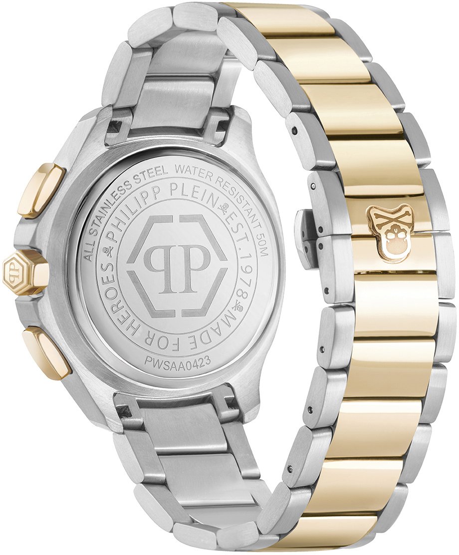 Philipp Plein Spectre Chrono PWSAA0423 horloge 44 mm Wit