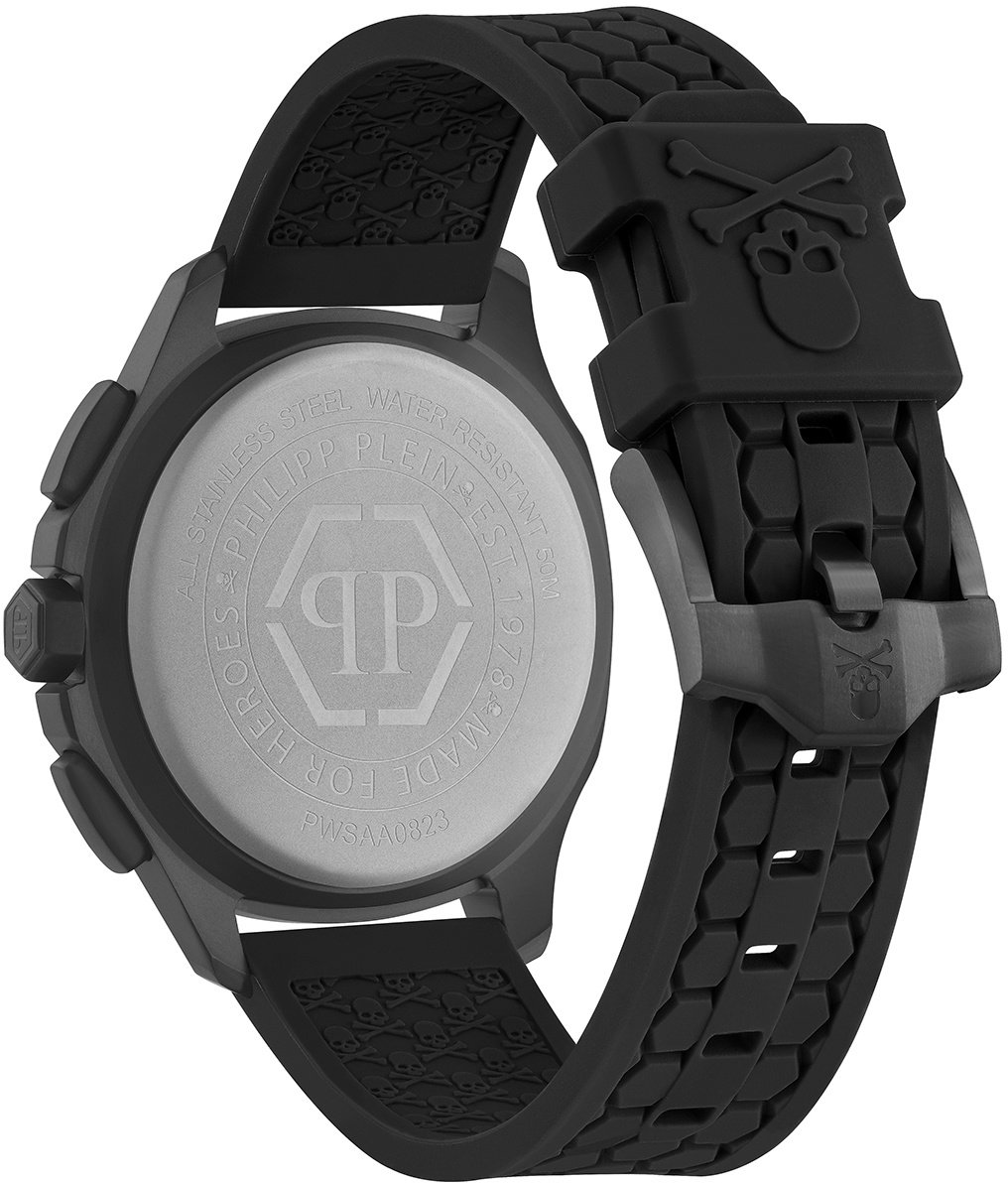 Philipp Plein Spectre Chrono PWSAA0823 horloge 44 mm Zwart