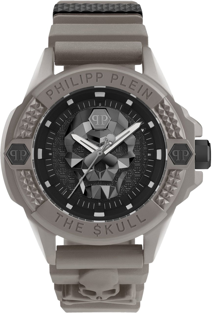 Philipp Plein PWUBA0323 The Skull Ecoceramic horloge Zwart