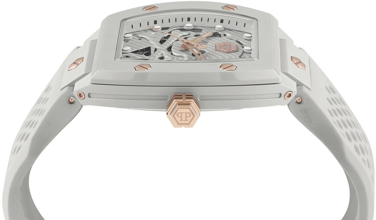 Philipp Plein PWVBA0123 The Skeleton Ecoceramic horloge Grijs