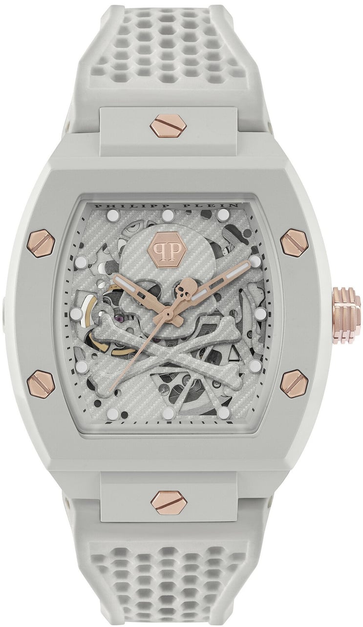 Philipp Plein PWVBA0123 The Skeleton Ecoceramic horloge Grijs