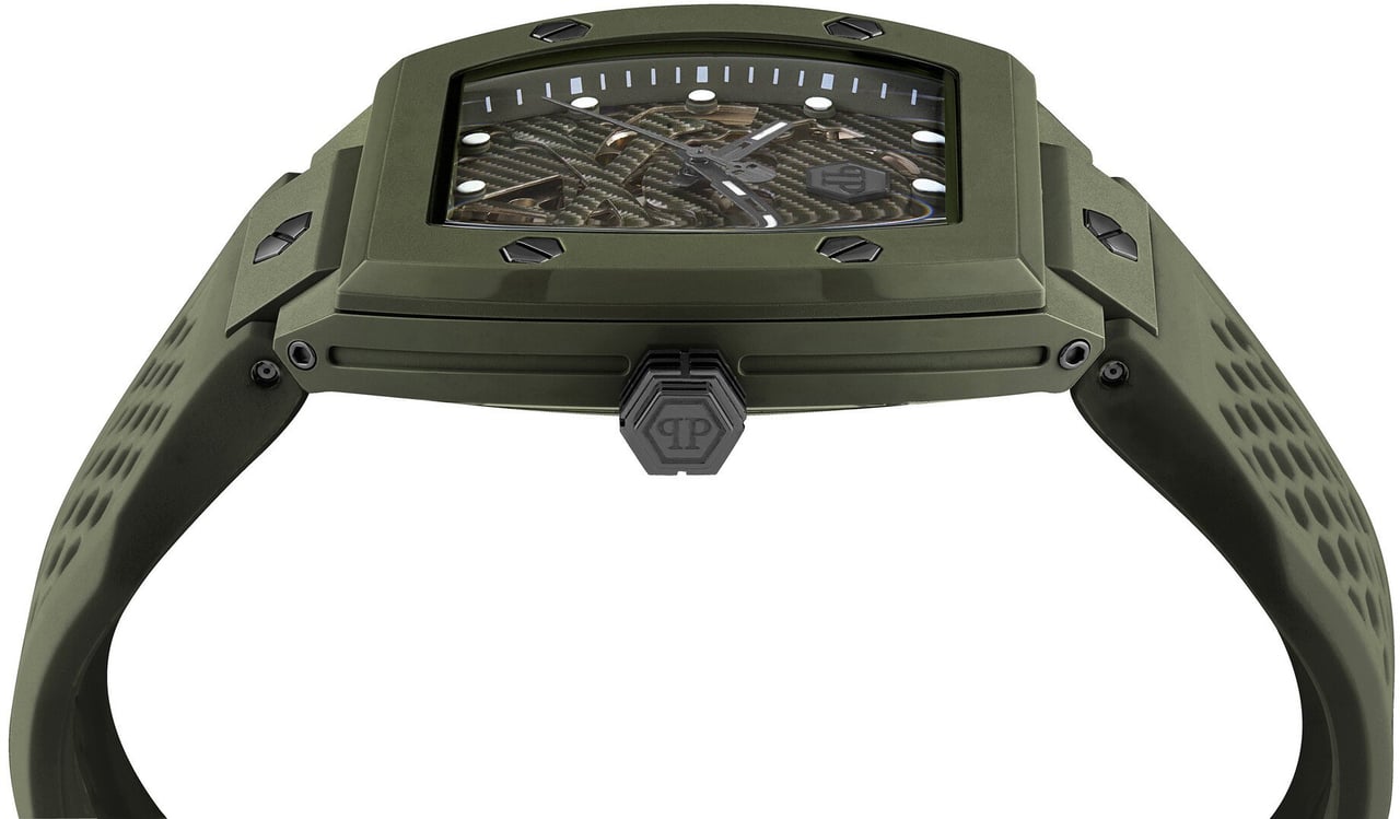 Philipp Plein PWVBA0223 The Skeleton Ecoceramic horloge Groen