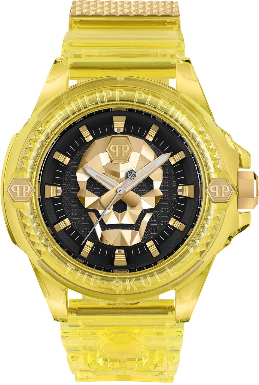 Philipp Plein The Skull Synthetic PWWAA0123 horloge 44mm Zwart