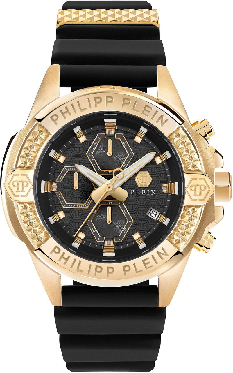 Philipp Plein PWWFA0225 The $kull Chrono horloge Zwart