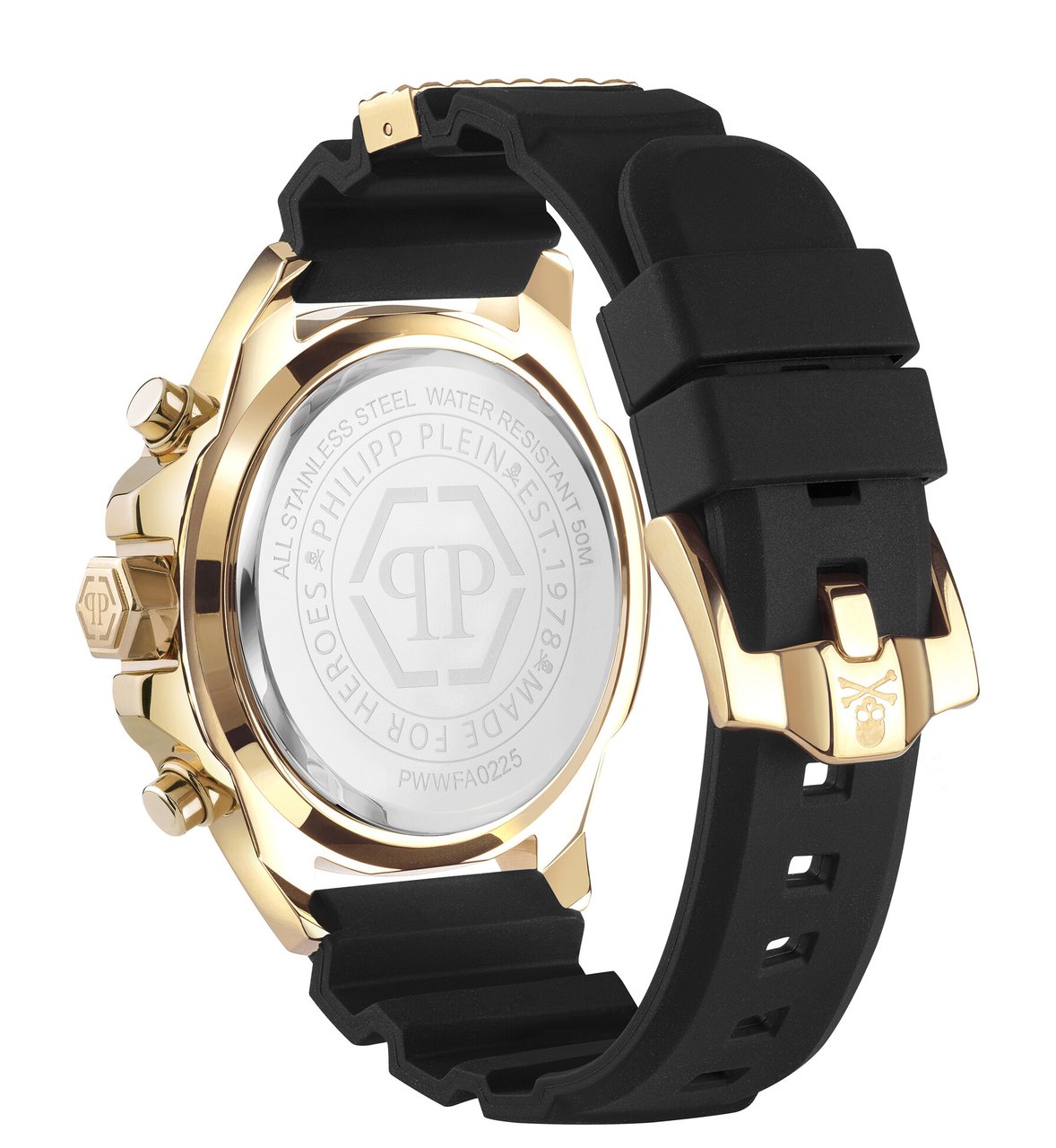 Philipp Plein PWWFA0225 The $kull Chrono horloge Zwart