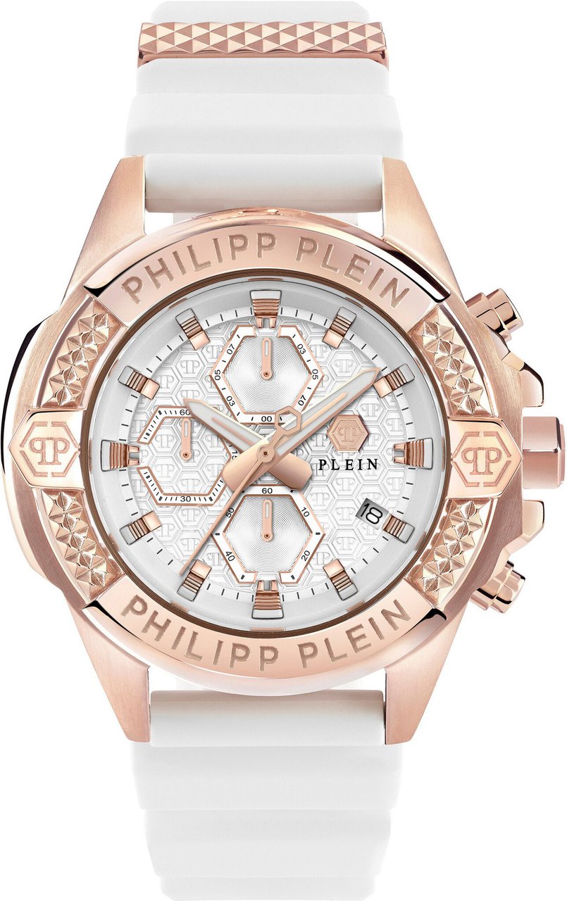 Philipp Plein PWWFA0325 The $kull Chrono horloge Wit
