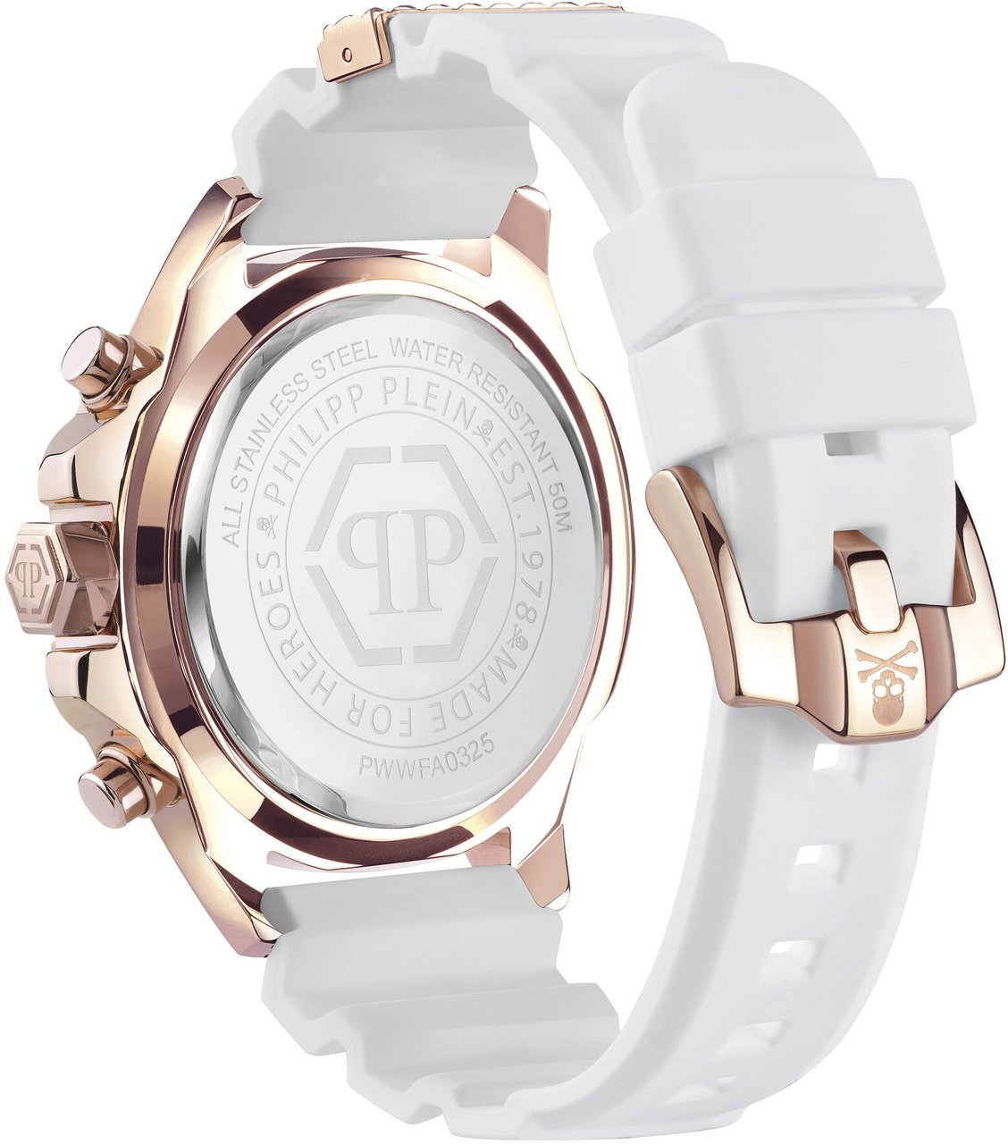 Philipp Plein PWWFA0325 The $kull Chrono horloge Wit