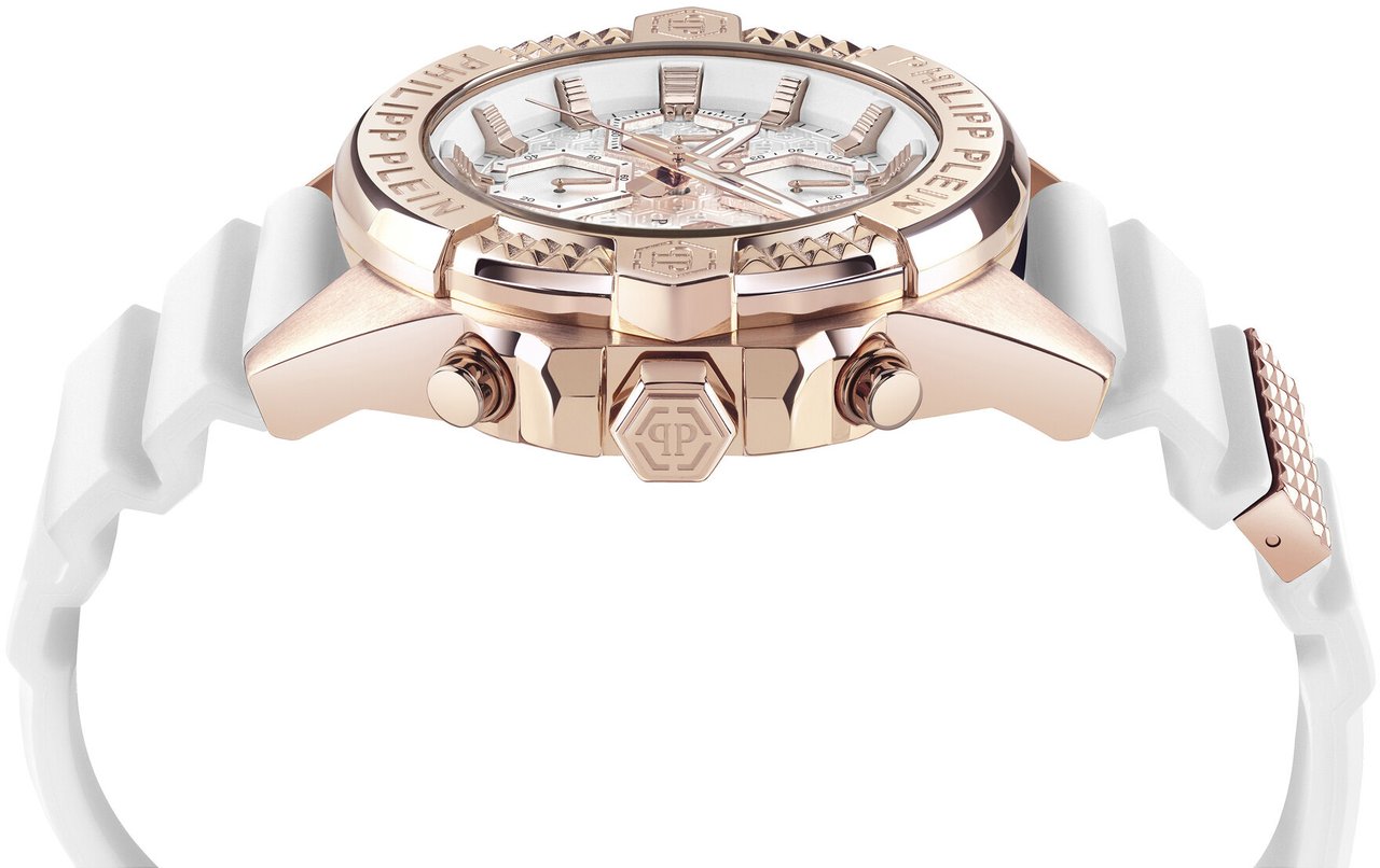 Philipp Plein PWWFA0325 The $kull Chrono horloge Wit