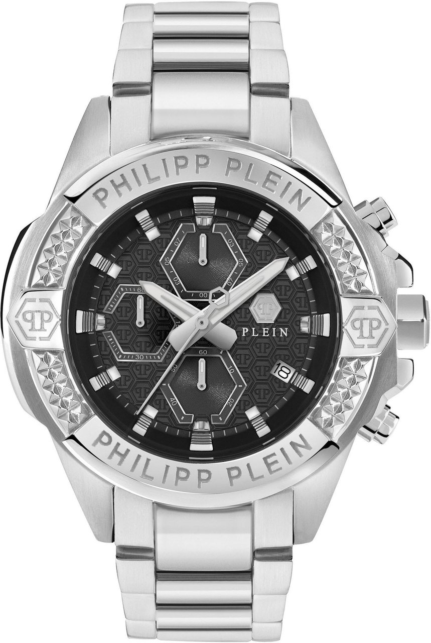 Philipp Plein PWWFA0425 The $kull Chrono horloge Zwart