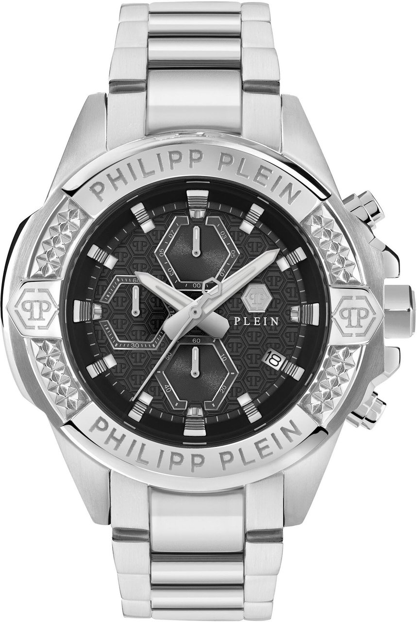 Philipp Plein PWWFA0425 The $kull Chrono horloge Zwart