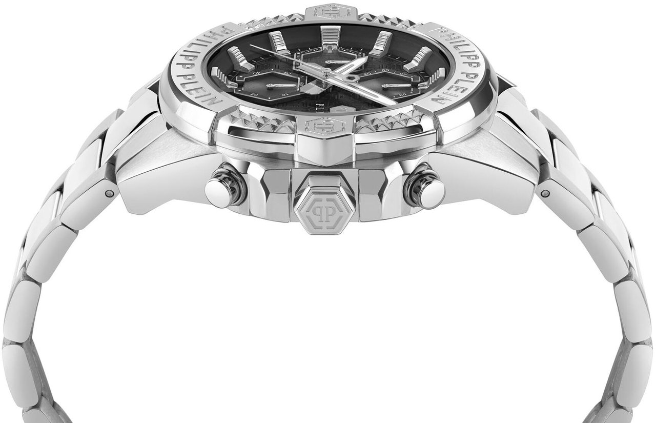 Philipp Plein PWWFA0425 The $kull Chrono horloge Zwart