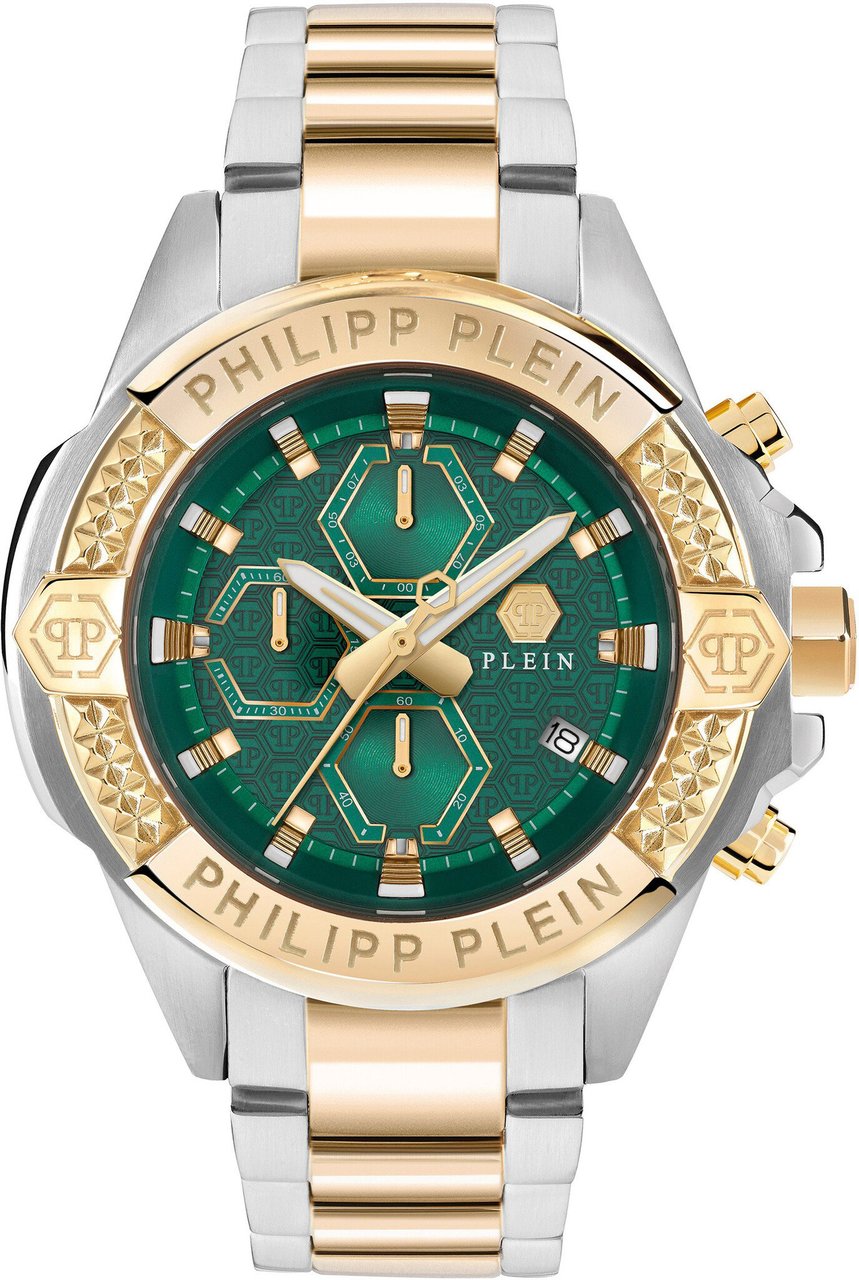 Philipp Plein PWWFA0525 The $kull Chrono horloge Groen