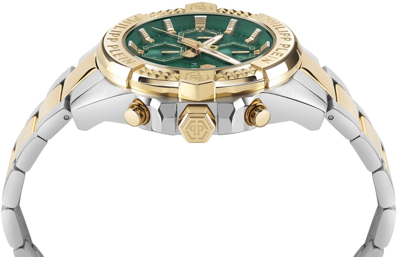 Philipp Plein PWWFA0525 The $kull Chrono horloge Groen