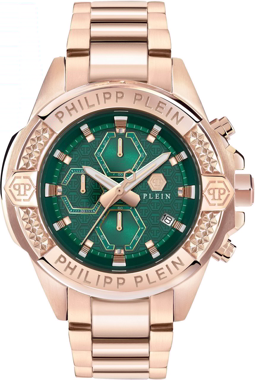 Philipp Plein PWWFA0625 The $kull Chrono horloge Groen