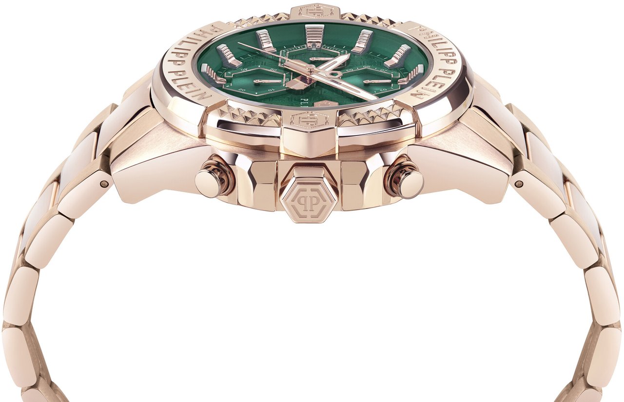 Philipp Plein PWWFA0625 The $kull Chrono horloge Groen