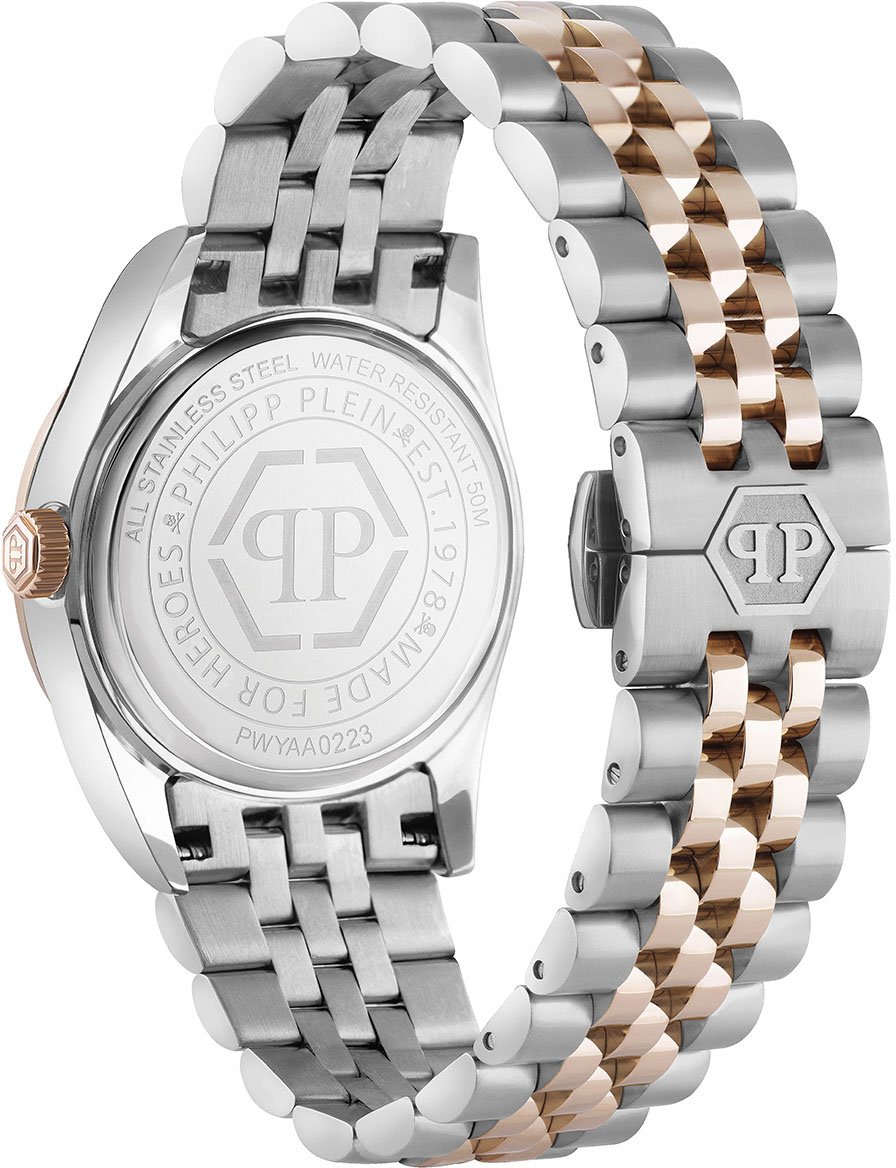Philipp Plein Date Superlative PWYAA0223 dameshorloge 34 mm Wit