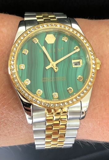 Philipp Plein Date Superlative PWYAA0523 dameshorloge 34 mm Groen