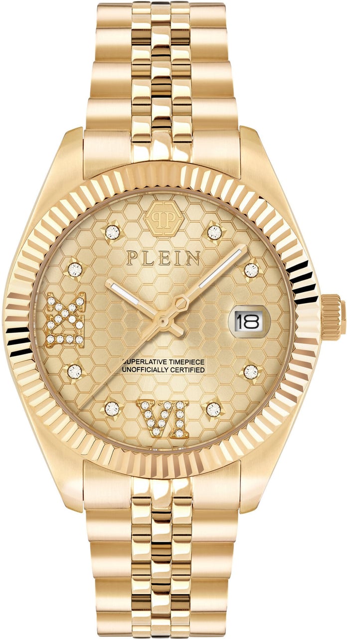 Philipp Plein PWYFA0425 Date Superlative horloge Goud