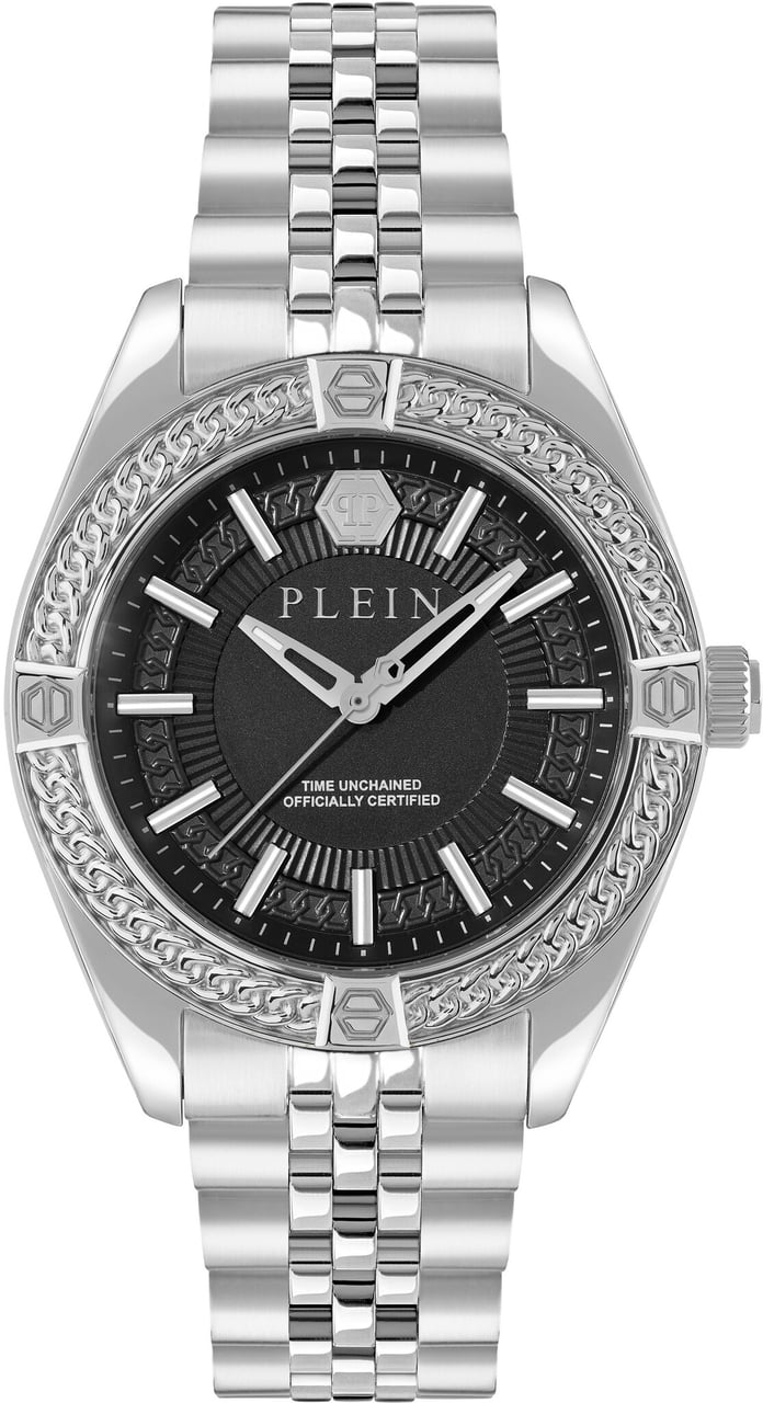 Philipp Plein PWZFA0125 Plein Icon Chain horloge Zwart