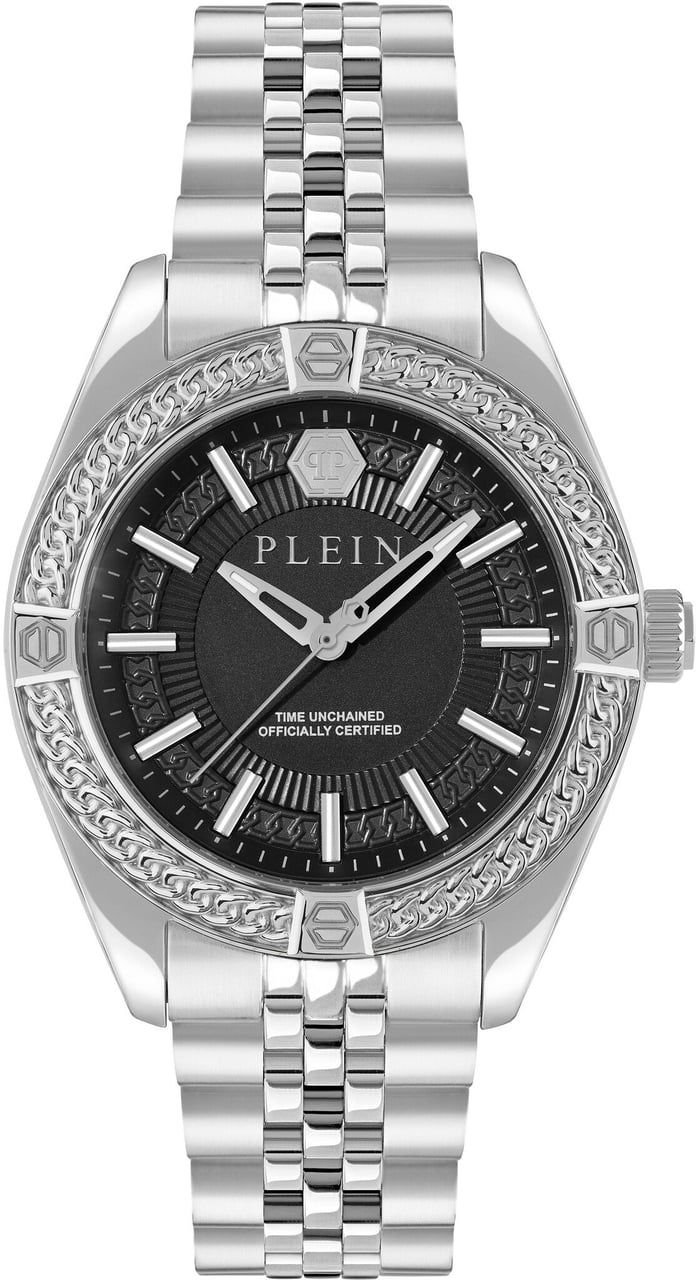 Philipp Plein PWZFA0125 Plein Icon Chain horloge Zwart