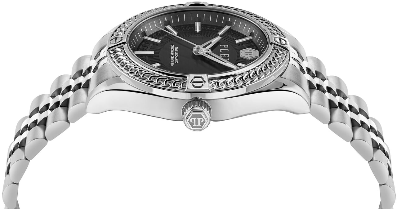 Philipp Plein PWZFA0125 Plein Icon Chain horloge Zwart