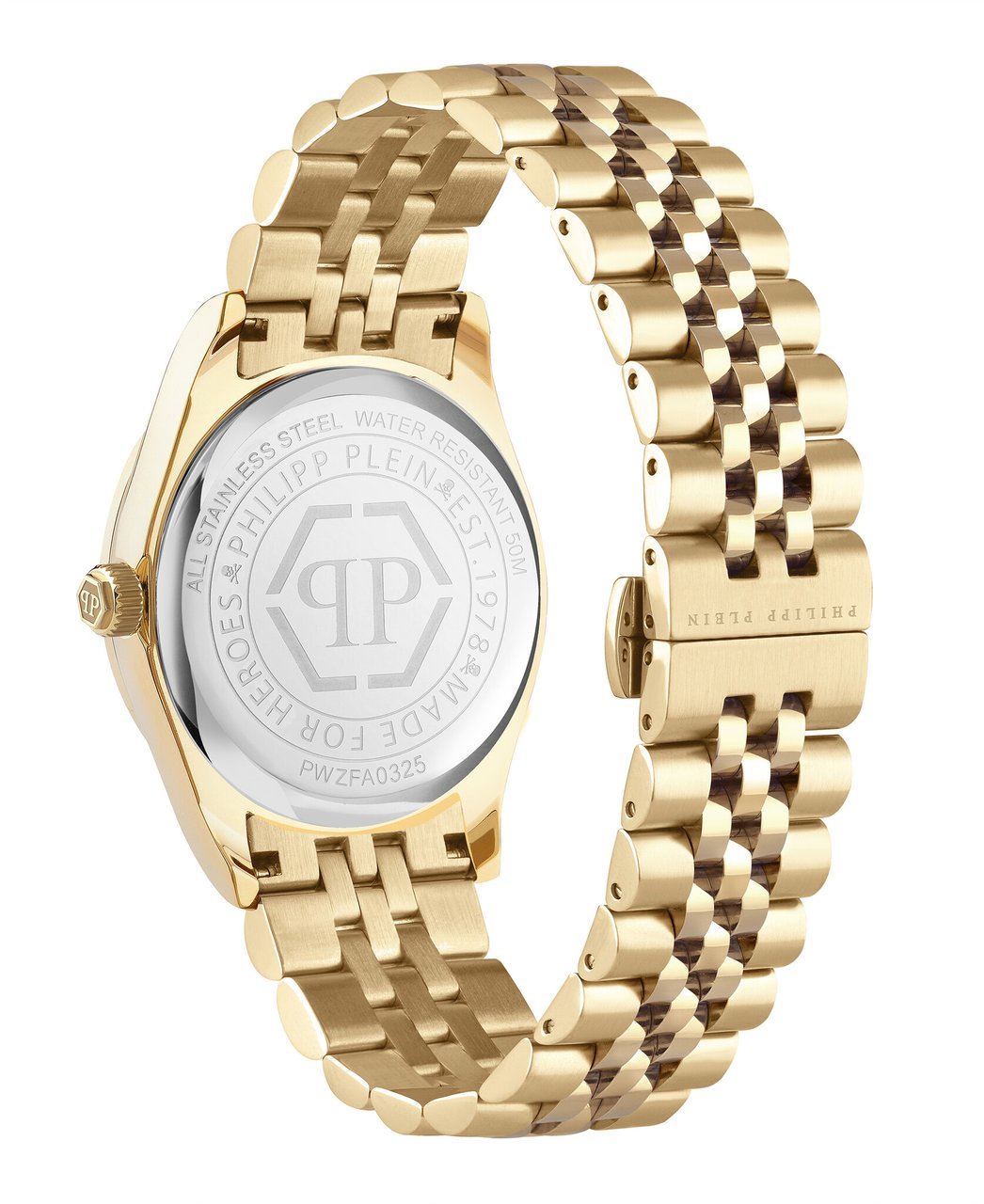 Philipp Plein PWZFA0325 Plein Icon Chain horloge Goud