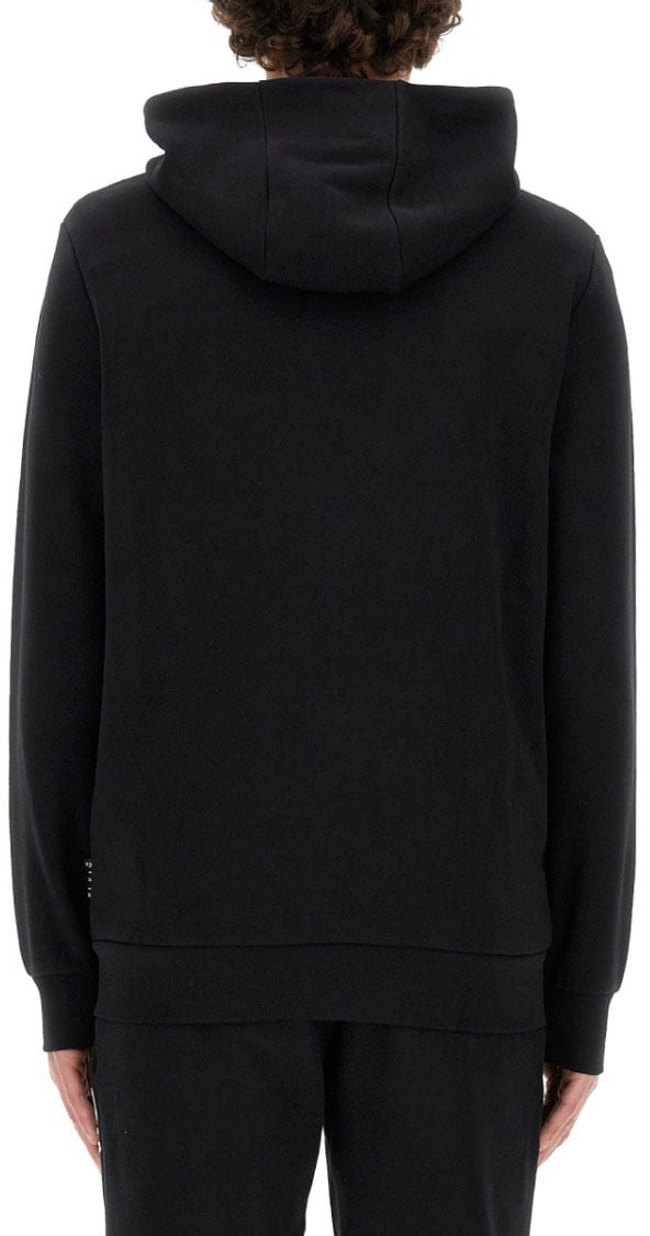 Philipp Plein Zip-Up Black Hoodie Zwart
