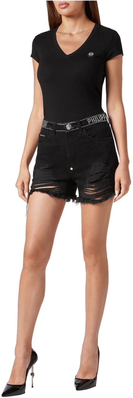 Philipp Plein Shorts Black Zwart