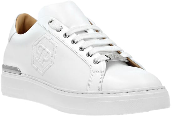 Philipp Plein Hexagon Logo Low-top Sneakers Wit
