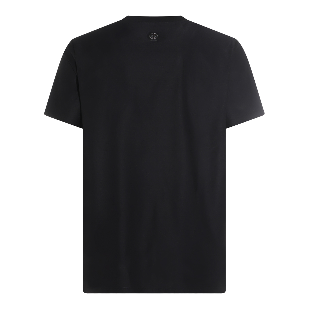 Philipp Plein Classic Black T-Shirt with Crew Neckline Zwart