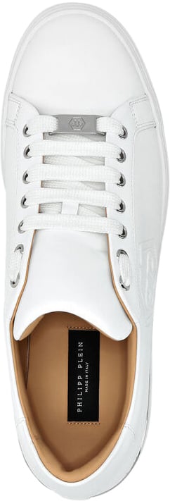 Philipp Plein Flat Shoes White Wit