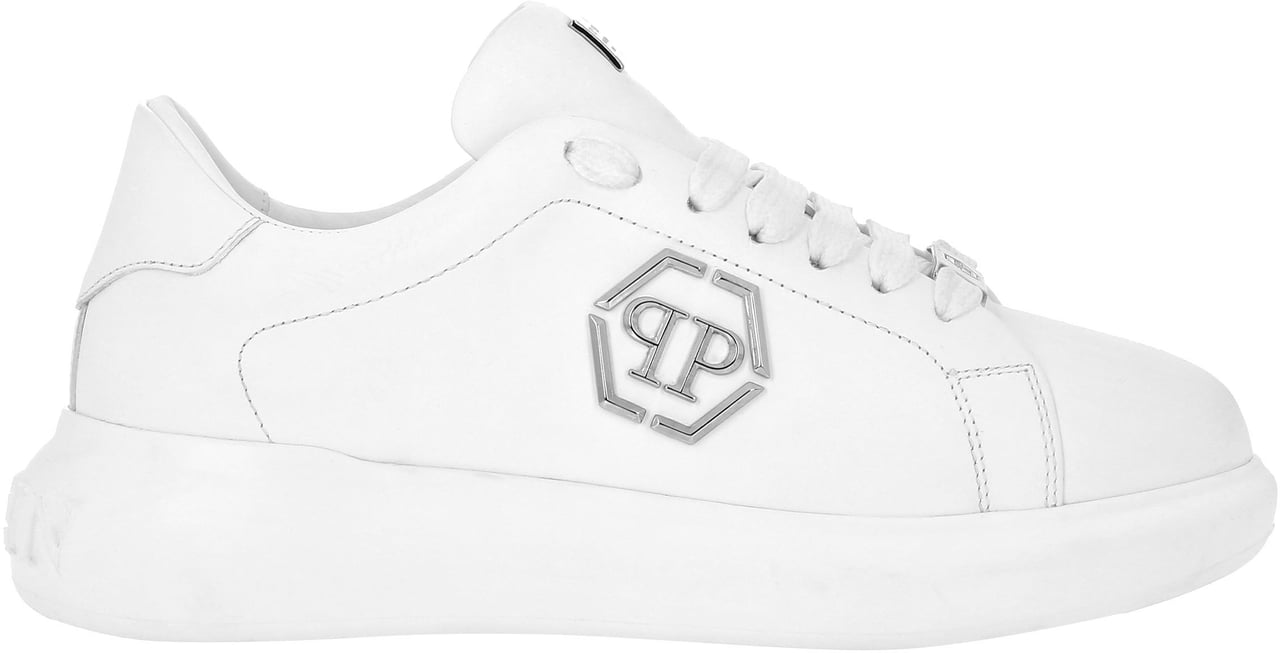 Philipp Plein Flat Shoes White Wit