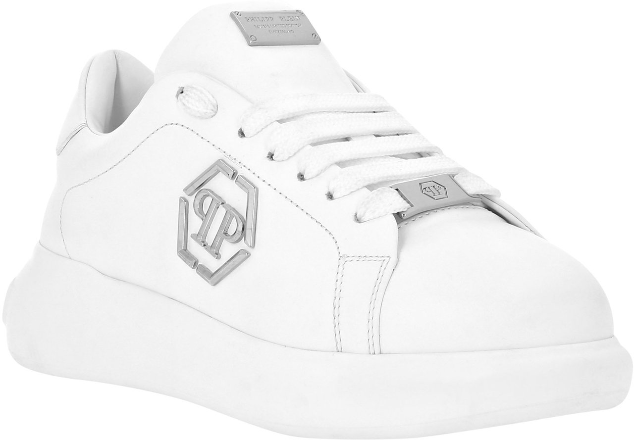 Philipp Plein Flat Shoes White Wit