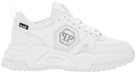 Philipp Plein Flat Shoes White Wit