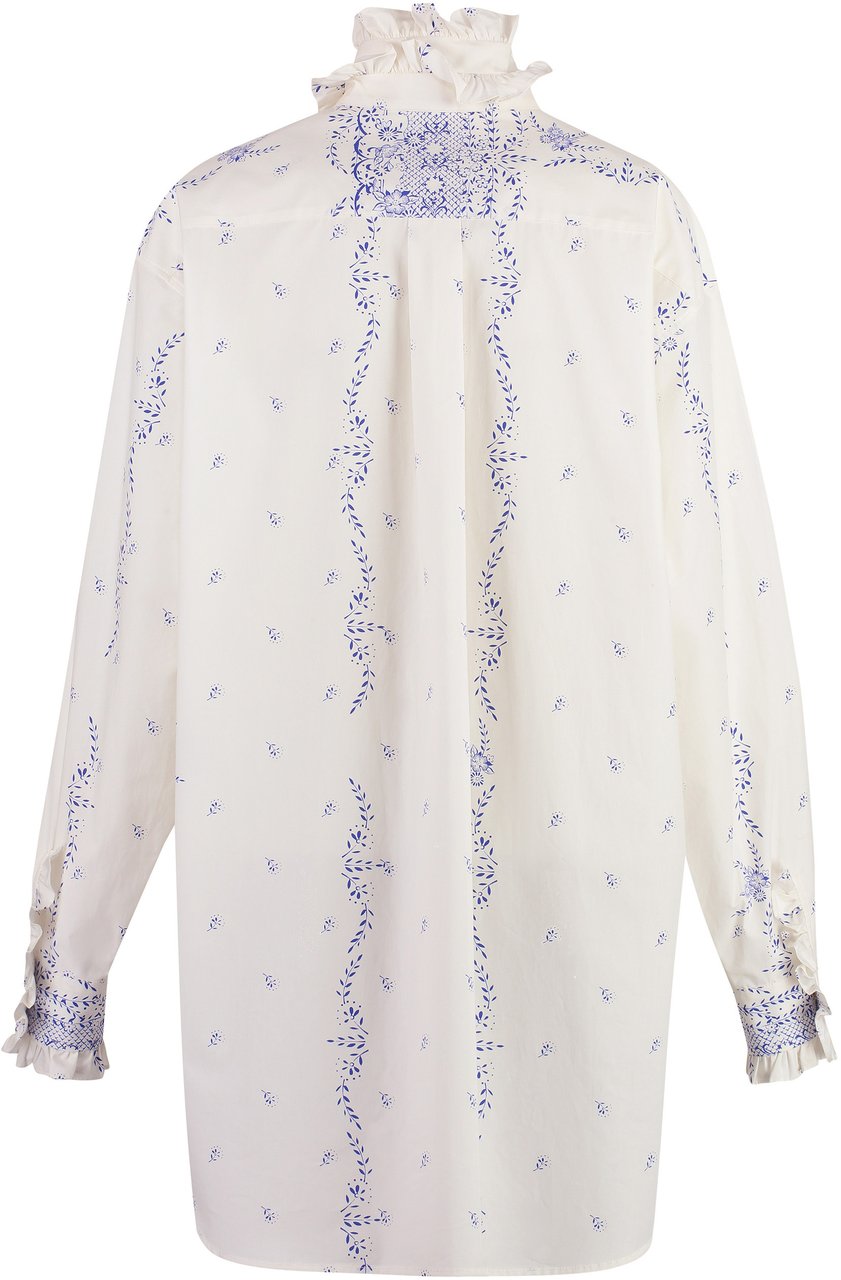 Philosophy by Lorenzo Serafini Cotton poplin shirtdress Wit