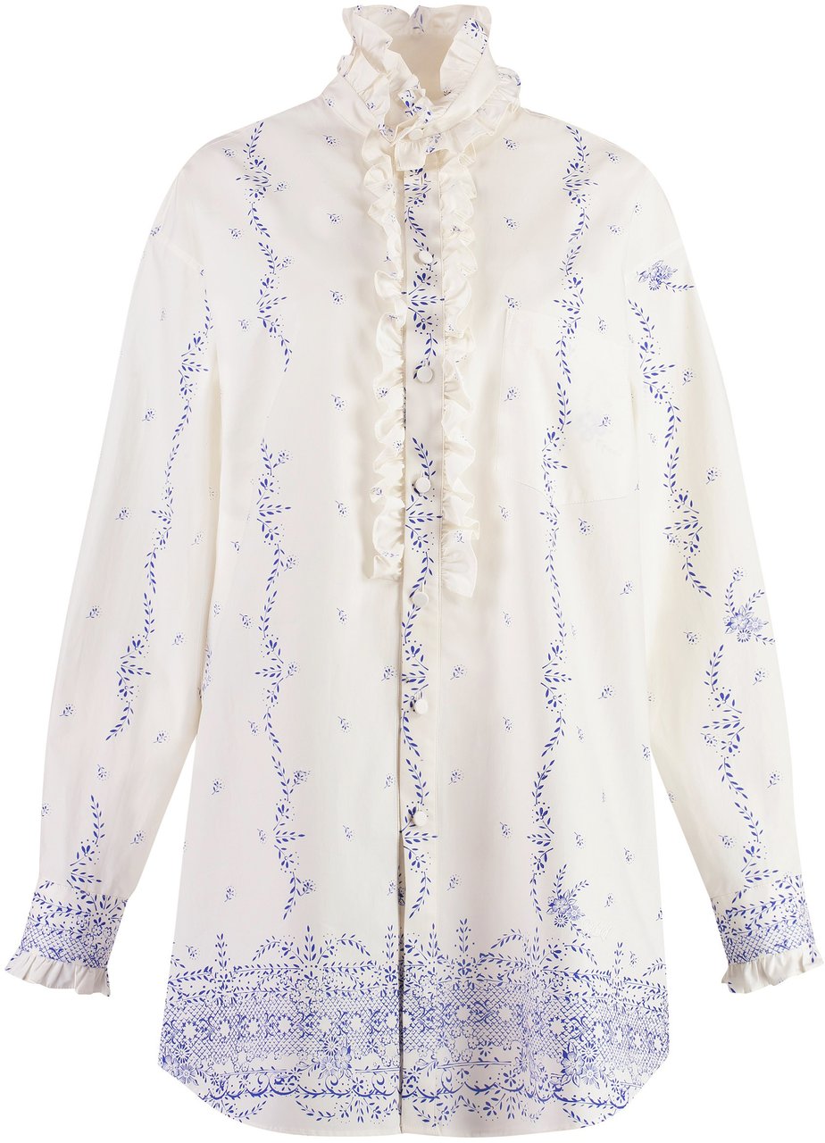 Philosophy by Lorenzo Serafini Cotton poplin shirtdress Wit