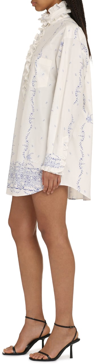 Philosophy by Lorenzo Serafini Cotton poplin shirtdress Wit