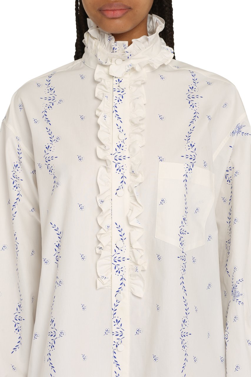 Philosophy by Lorenzo Serafini Cotton poplin shirtdress Wit