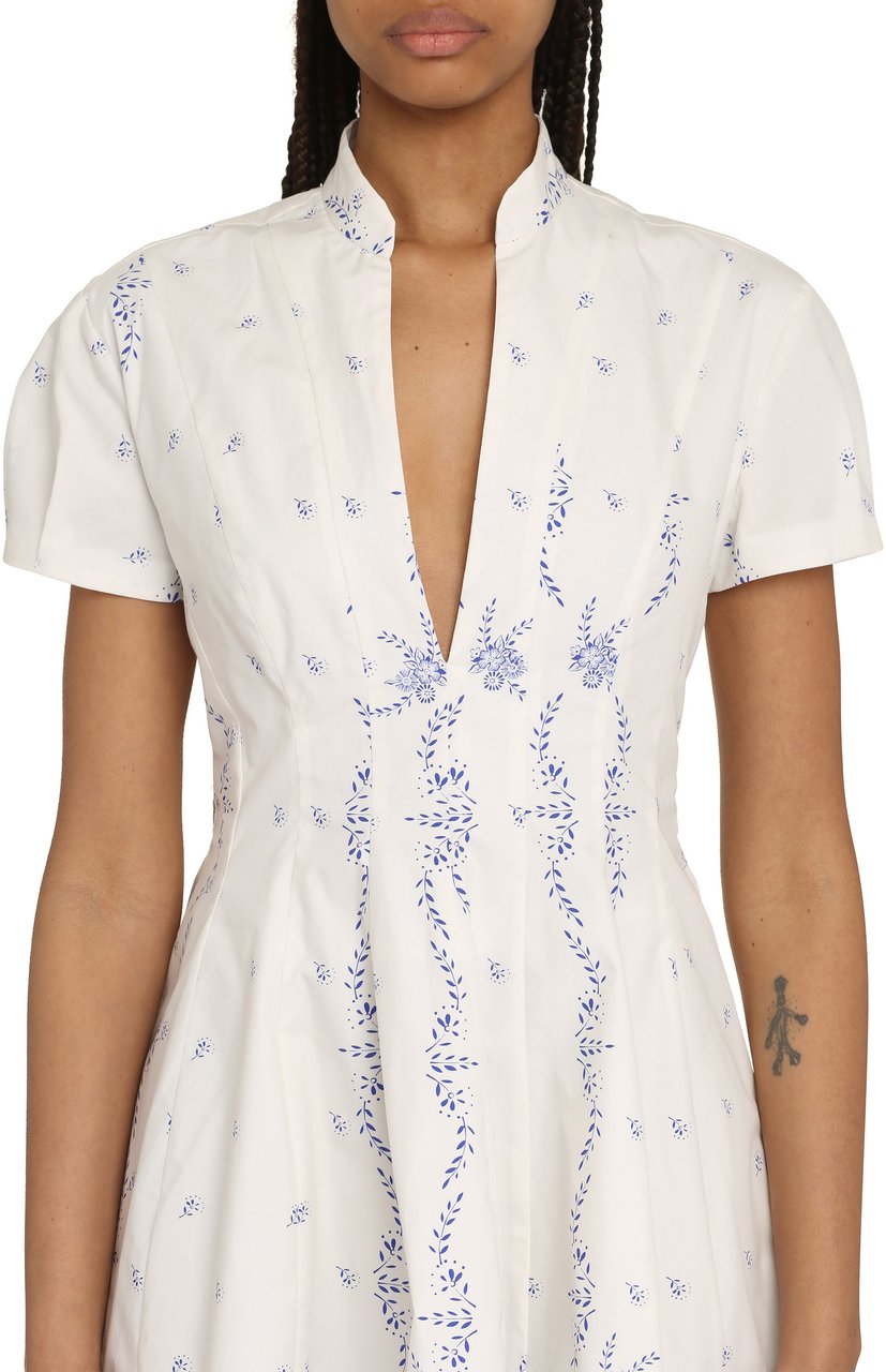 Philosophy by Lorenzo Serafini Poplin mini dress Wit