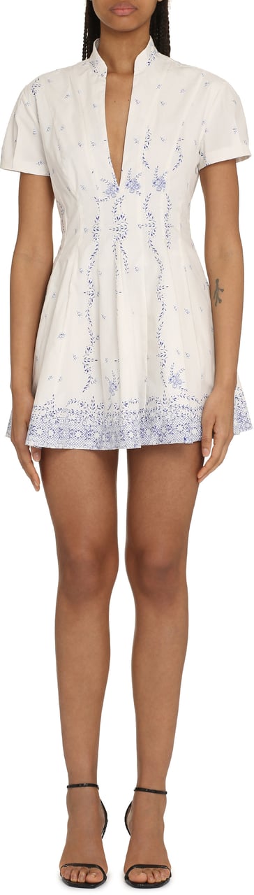 Philosophy by Lorenzo Serafini Poplin mini dress Wit