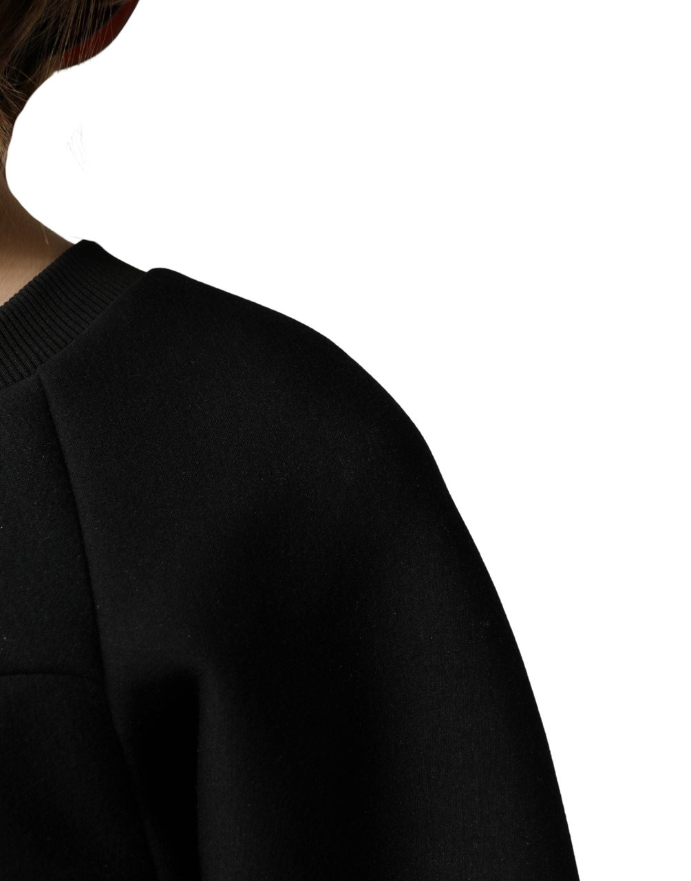Philosophy by Lorenzo Serafini Philosophy Black Cropped ZipperBack Sweatshirt Sweater Zwart