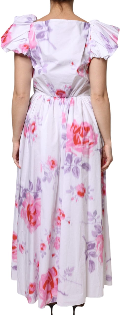 Philosophy by Lorenzo Serafini Philosophy White Floral Cotton Maxi Dress Wit
