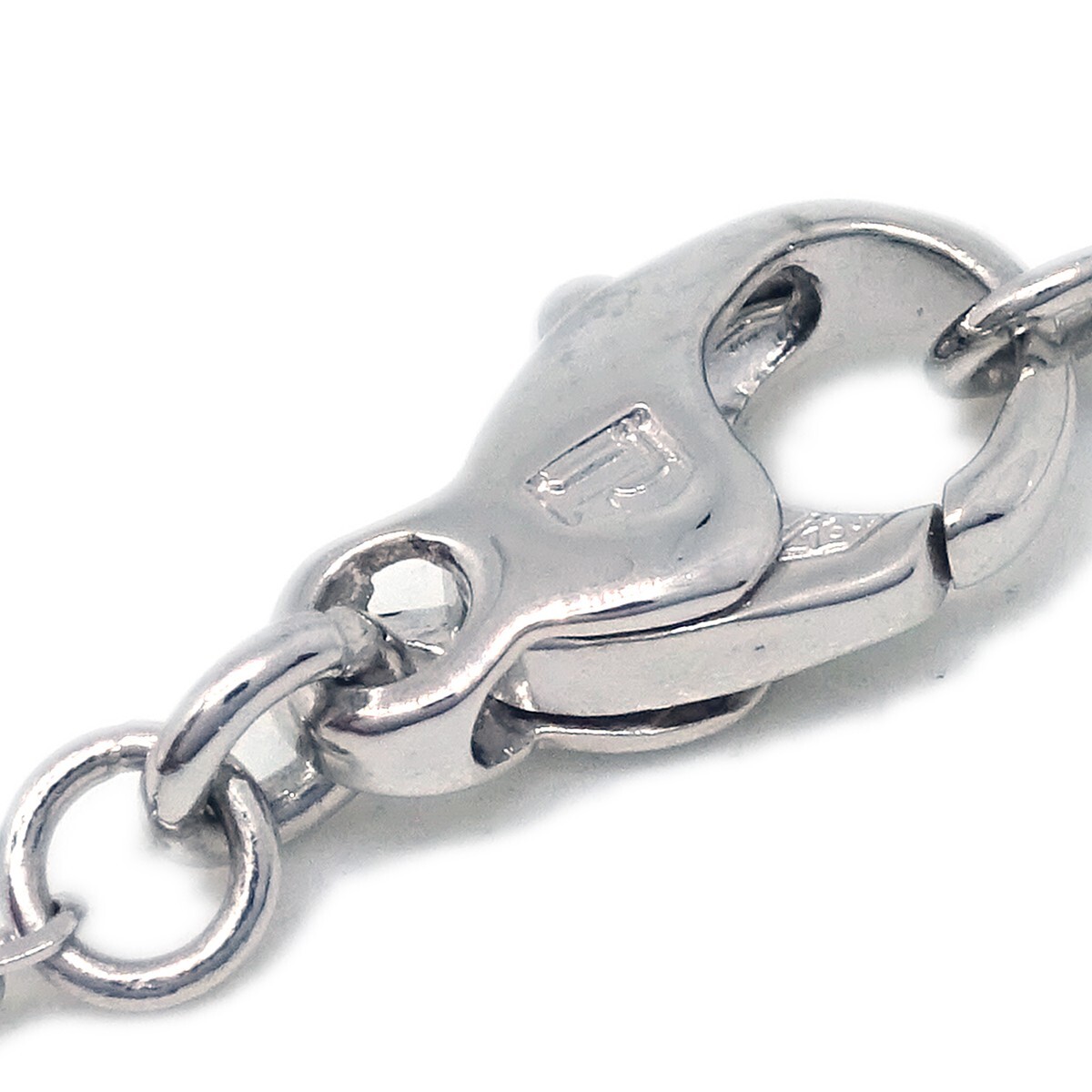 Piaget Piaget Limelight Hearts Pendant Necklace 18K White Gold with Pave Diamonds Zilver