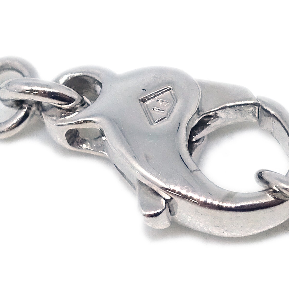 Piaget Piaget Limelight Hearts Pendant Necklace 18K White Gold with Pave Diamonds Zilver