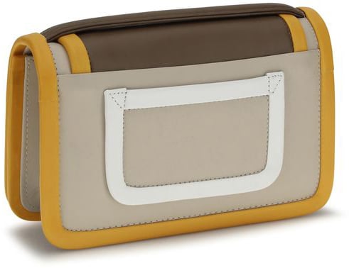 Pierre Hardy Orange Calf Leather Bos Taurus Shoulder Bag Oranje