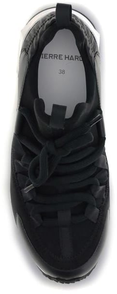 Pierre Hardy Black Neoprene Athletic Sneakers Zwart