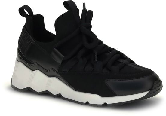 Pierre Hardy Black Neoprene Athletic Sneakers Zwart